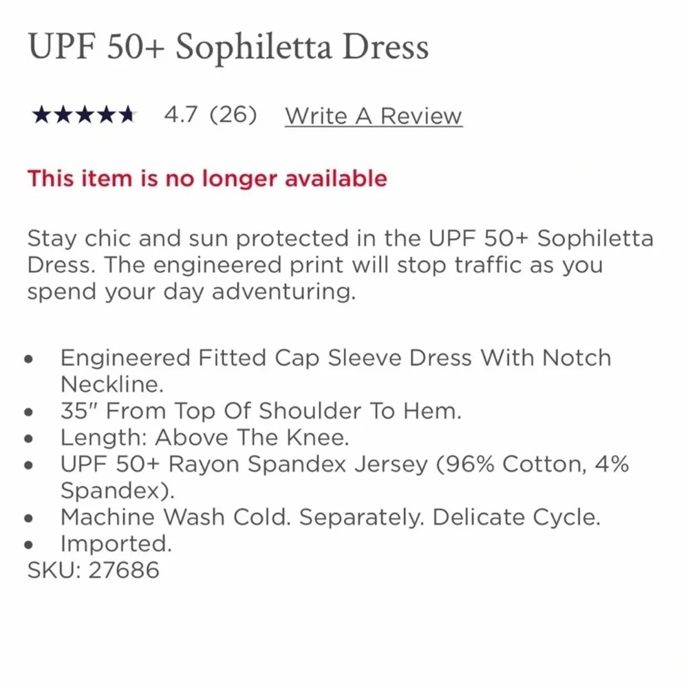 EUC Lilly Pulitzer UPF +50 Sophiletta Dress Sz M - Picture 6 of 14